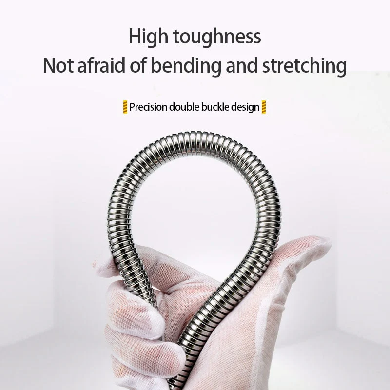1.5m/2m/3m Stainless Steel Shower Hose High Quality Encryption Explosion-proof Hose Spring Tube Pull Tube Bathroom Accessories - Image 3