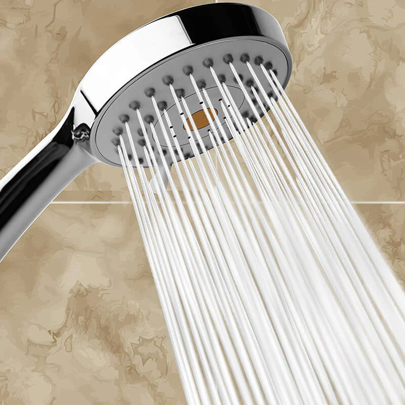 3 Function High Pressure Handheld Shower Head | Chrome Shower Head with Hose and Adjustable Bracket | Massage Spa Plastic Handheld Shower Head - Image 3