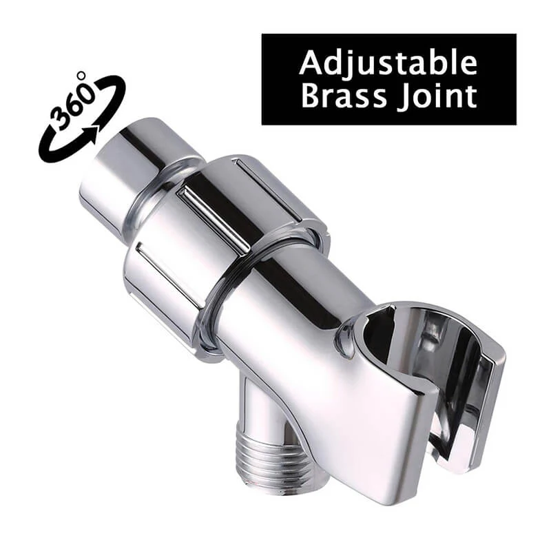 3 Function High Pressure Handheld Shower Head | Chrome Shower Head with Hose and Adjustable Bracket | Massage Spa Plastic Handheld Shower Head - Image 4