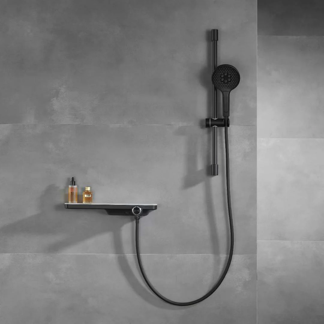 Adjustable 3 Function Black Shower Riser Slide Bar Wall Mount Shower Sliding Bar - Image 8