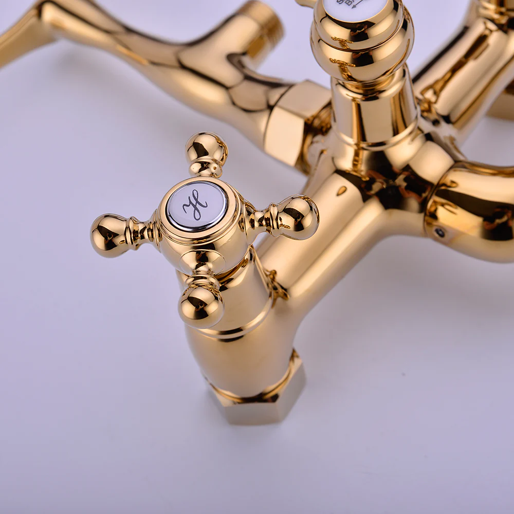 Antique Bathtub Faucet | Wall-Mounted Shower Faucet | European Single Handle Brass Tub Faucet - Image 7