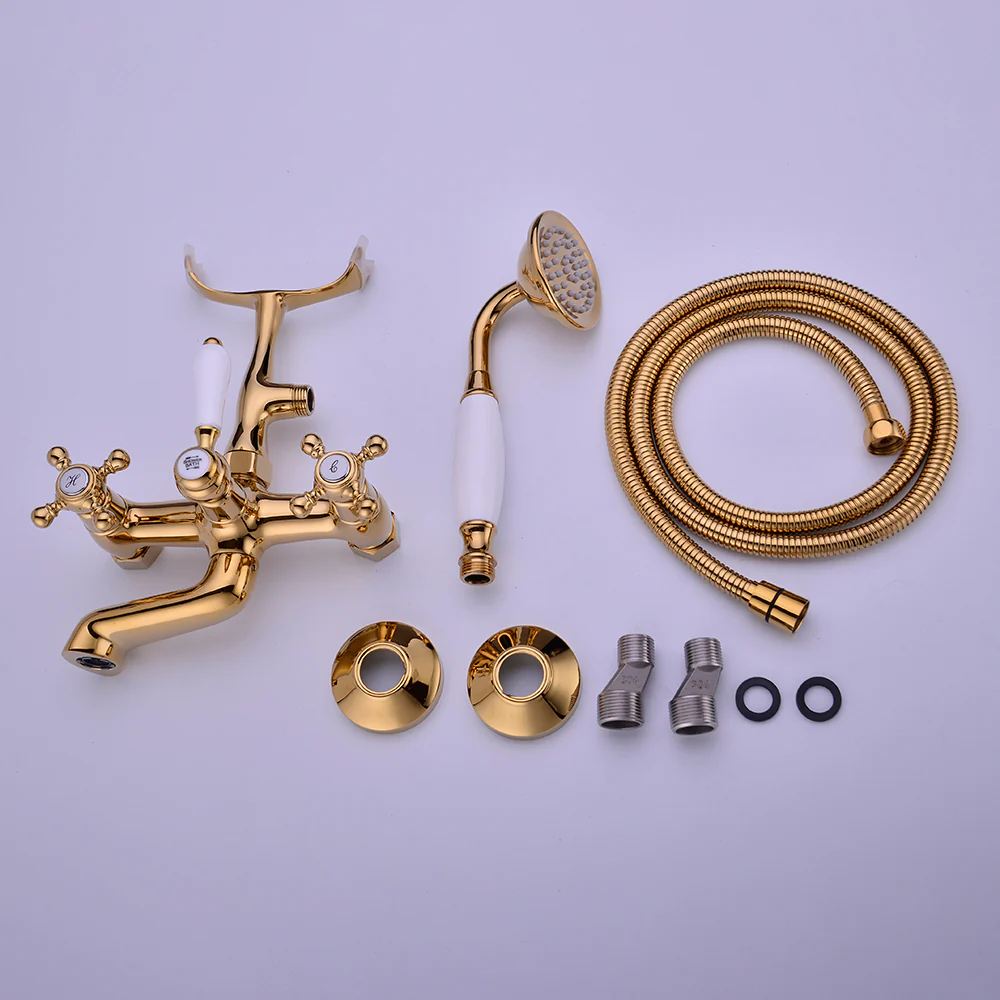 Antique Bathtub Faucet | Wall-Mounted Shower Faucet | European Single Handle Brass Tub Faucet - Image 9