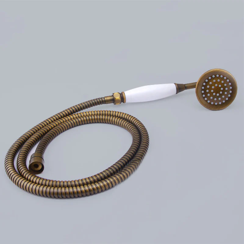 Antique Brass Shower Faucet | Shower System with 8 Rain Shower head | Multi-Function Adjustable Slide Bar shower set - Image 10