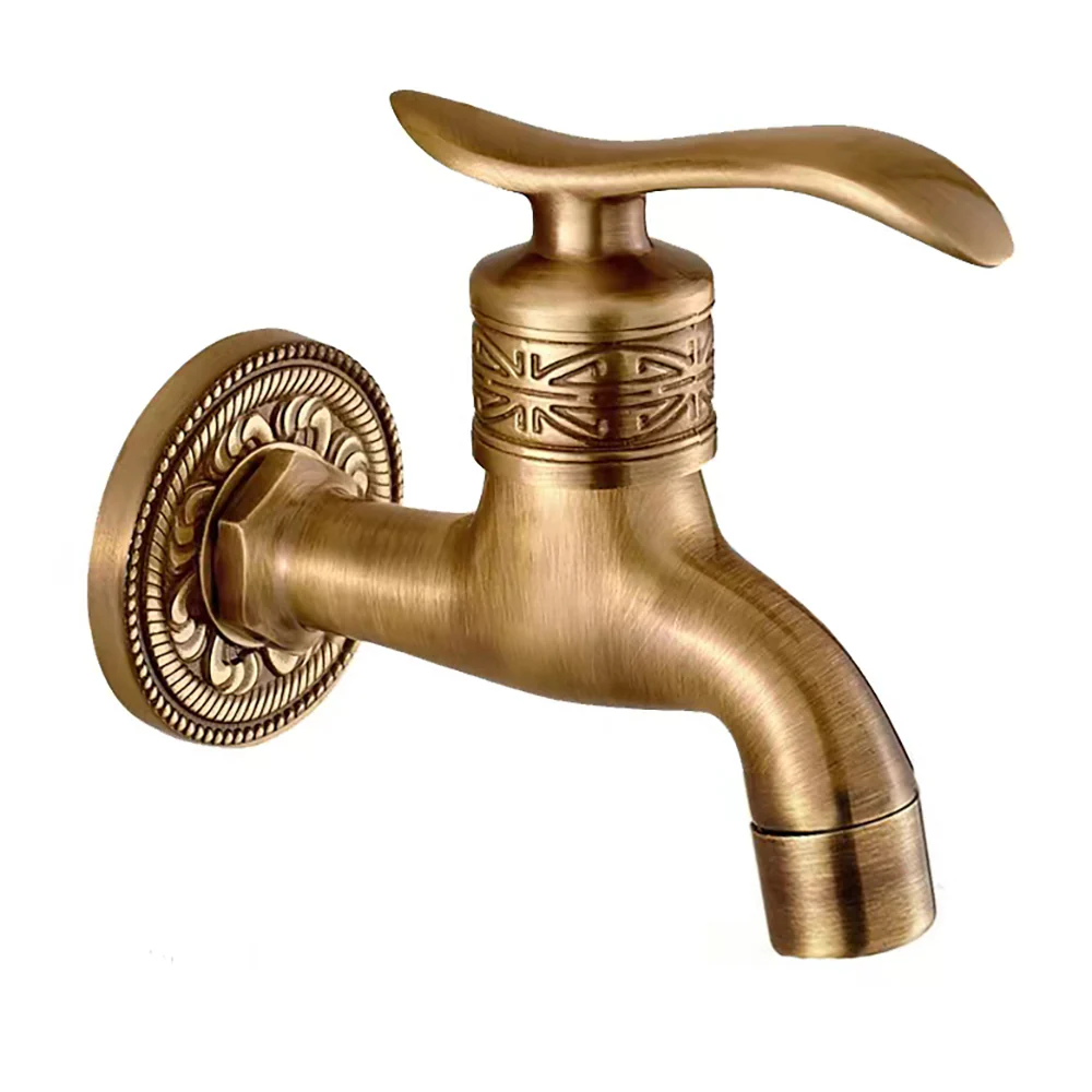 Antique Pastoral Retro Style Bib Tap | European Washing Machine Mop Pool Faucet | Garden Faucet Bronze Bib Tap - Image 5