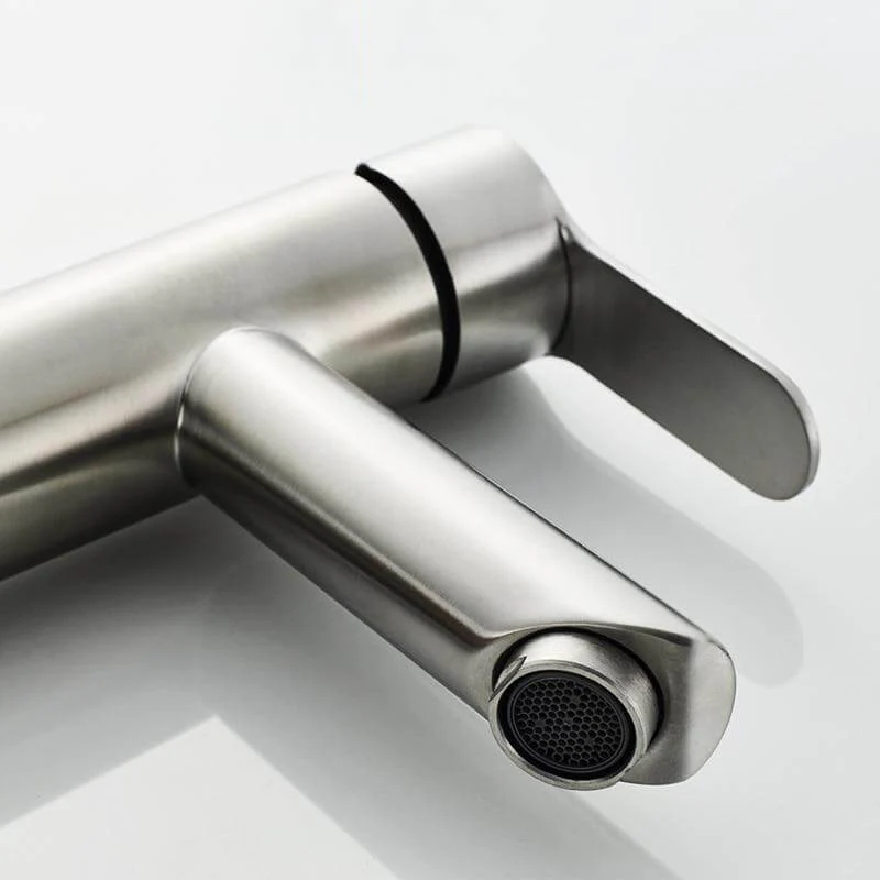 Basin Faucet Stainless Steel Faucet Bathroom Mixer Tap Single Hole Hot and Cold Water Classic Basin Faucets - Image 3