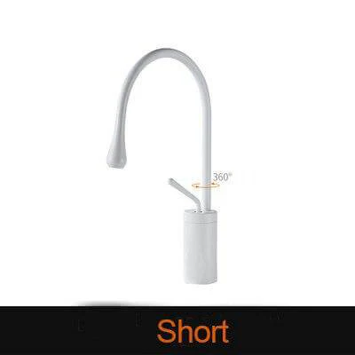 Basin Faucets Modern White Bathroom Faucet Waterfall faucets Single Hole Cold and Hot Water Tap Basin Faucet Mixer Taps - Image 10