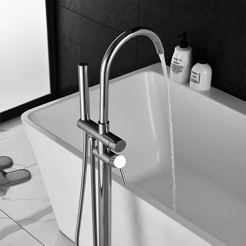 Bathroom Bathtub Faucet Mixer Freestanding Bathtub Faucet Bathtub Tap Hot and Cold Water Bath Tub Faucet Floor Mounted - Image 6