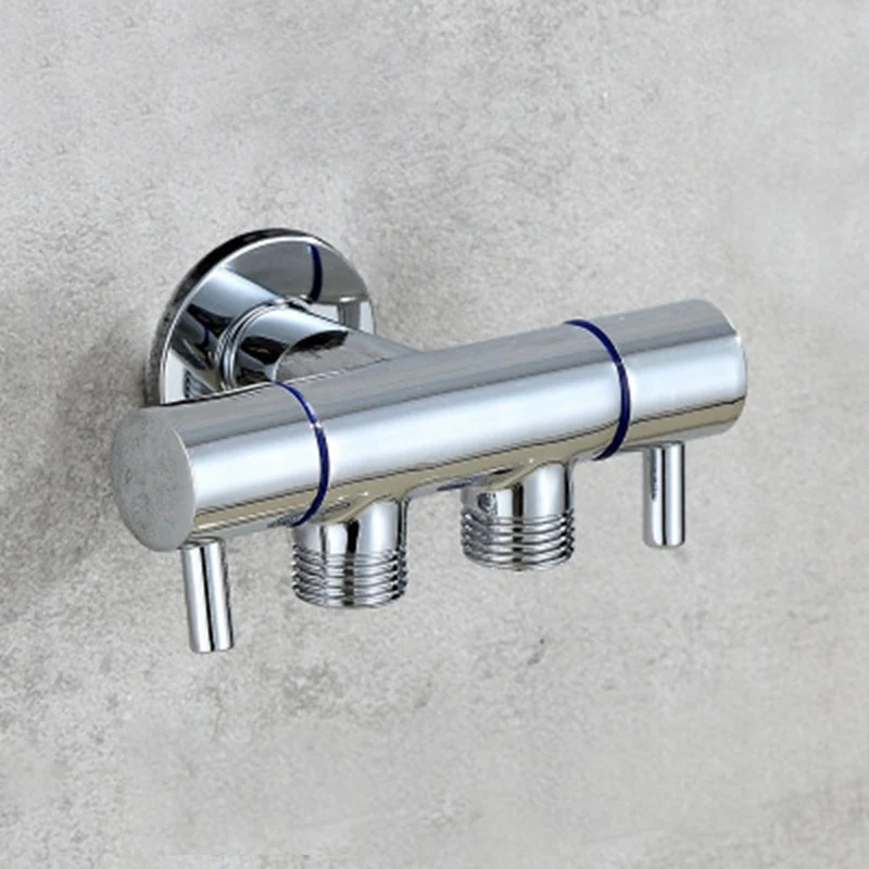 Bathroom Faucet Valve Angle Valve Single Inlet Double Outlet Double Control Valve for Shower Head Toilet Sink Basin Water Heater - Image 5