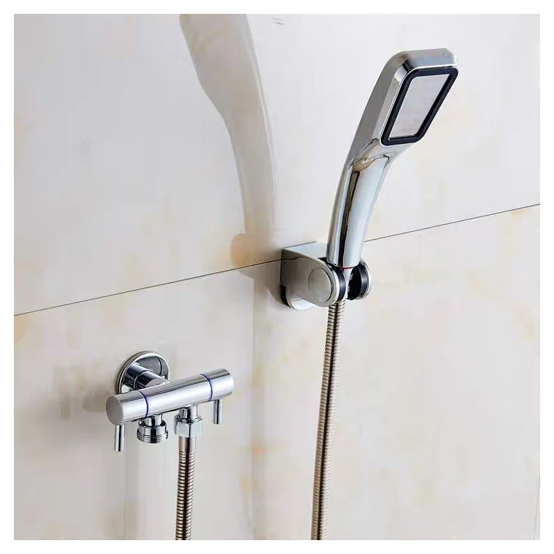 Bathroom Faucet Valve Angle Valve Single Inlet Double Outlet Double Control Valve for Shower Head Toilet Sink Basin Water Heater - Image 9