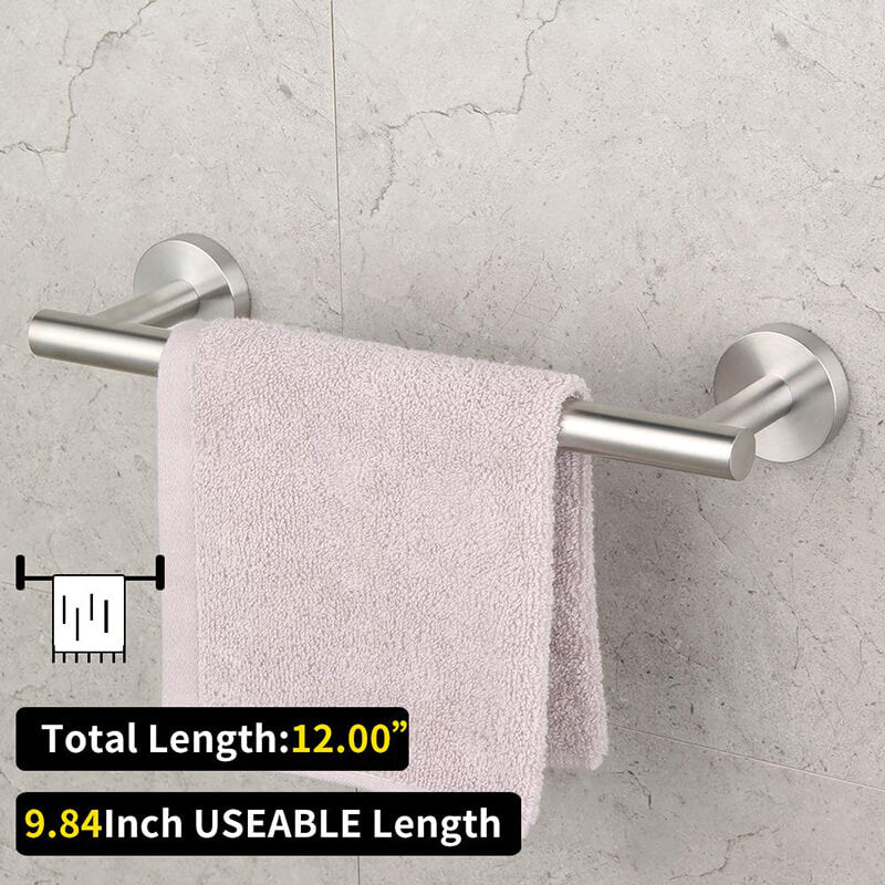 Bathroom Hardware Set 4 Pieces | SUS304 Bathroom Accessories Sets | Wall Mounted Towel Holders Sets - Image 10