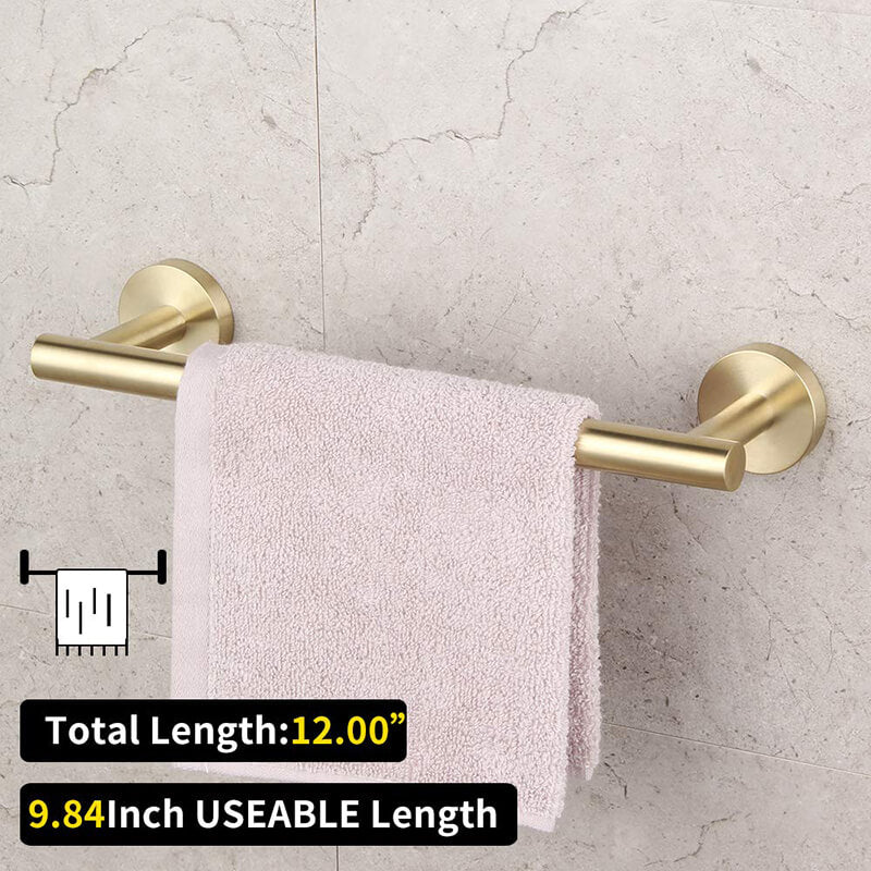 Bathroom Hardware Set 4 Pieces | SUS304 Bathroom Accessories Sets | Wall Mounted Towel Holders Sets - Image 9