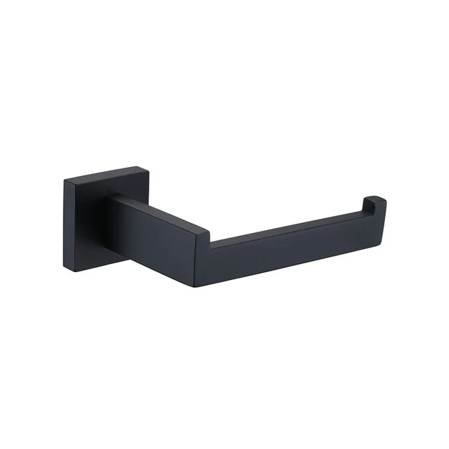 Bathroom Hardware Set Black Robe Hook Towel Rail Bar Rack Bar Shelf Tissue Paper Holder Toothbrush Holder Bathroom Accessories - Image 5