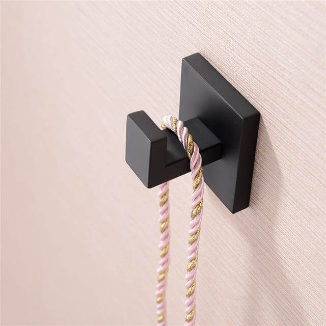 Bathroom Hardware Set | Black Robe Hook Towel Rail Rack Bar Shelf Paper Holder Toothbrush Holder Bathroom Accessories - Image 4