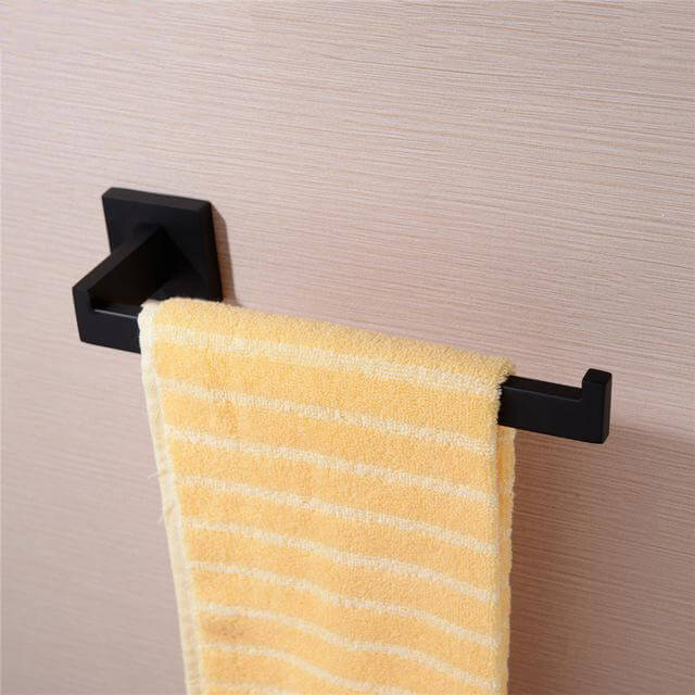 Bathroom Hardware Set | Black Robe Hook Towel Rail Rack Bar Shelf Paper Holder Toothbrush Holder Bathroom Accessories - Image 5