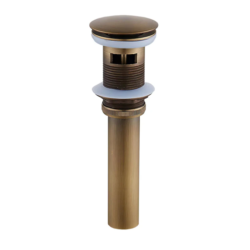 Bathroom Sink Drain Stopper Pop Up with Overflow for Bath Vanity Sink Brass Waste Pipe - Image 12