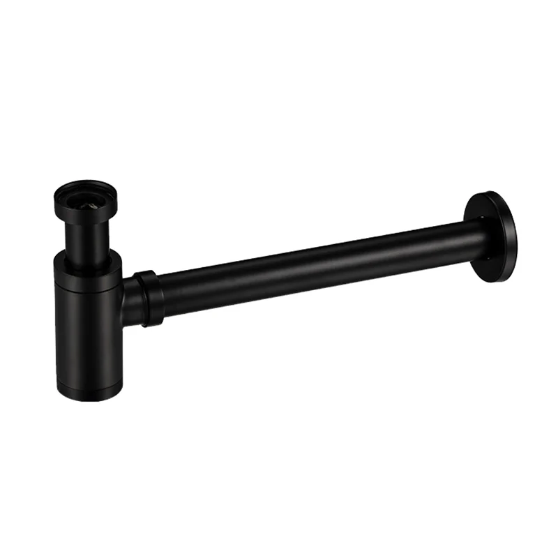 Bathroom Sink Pop-Up Alba Matte Black Waste Pipe First-Class Stopper Strainer With Hole Sewer Plug - Image 6