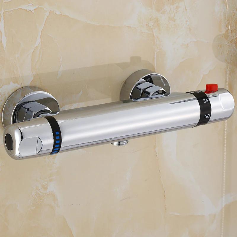 Bathroom Thermostatic Mixer Tap Hot And Cold Bathroom Mixer Mixing Valve Bathtub Faucet Thermostatic Shower Faucets Set - Image 14