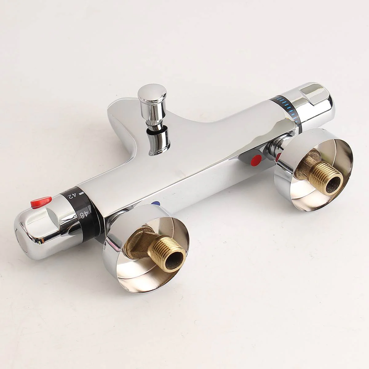 Bathroom Thermostatic Mixer Tap Hot And Cold Bathroom Mixer Mixing Valve Bathtub Faucet Thermostatic Shower Faucets Set - Image 5