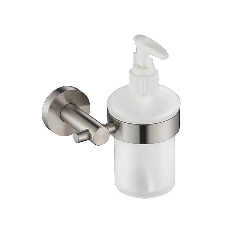Bathroom Towel Bar | Wall Mounted Stainless Steel Single Towel Bar | Round Style Towel bar Holder Brush Nickel Finished - Image 10