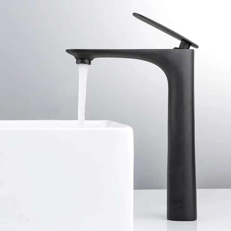Black Brass Basin Faucet Single Handle Waterfall Basin Mixer Tap Hot & Cold Bathroom Faucets Sink Waterfall Faucet - Image 2