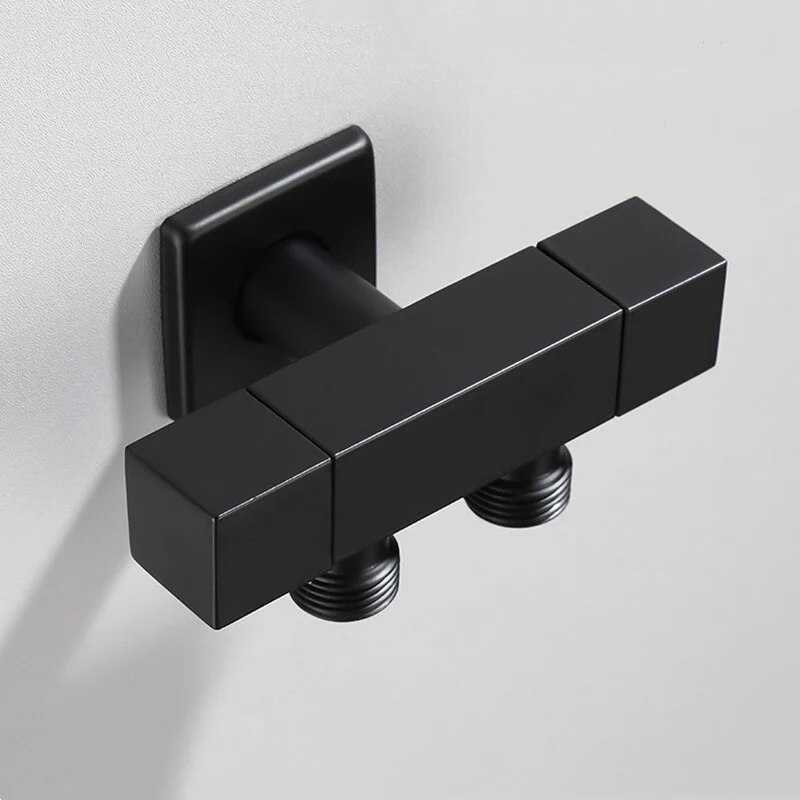 Black Multi-Function Washing Machine Faucet Brass Bathroom Mop Tap Water Taps Angle Valve - Image 3