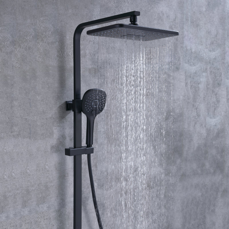 Black Shower Column Set | Bathroom Multifunction Shower Faucet | Brass Shower Mixer with Soap Dish Holder - Image 3
