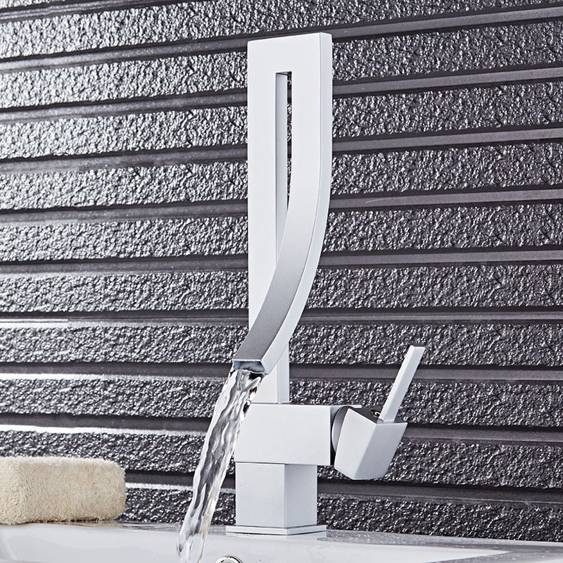 Brass Basin Faucet Luxury Bathroom Faucet Sink Mixer Tap Deck Mounted Faucet Hot And Cold Black Mixer Tap - Image 5