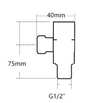 Brass Copper Black Angle Valve for Kitchen Bathroom Toilet  Cold and Hot Water Stop Valve - Image 4