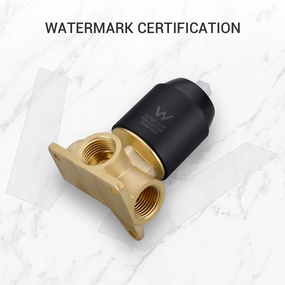 Brass Shower Valve Showers Faucet Diverter Control Valve Wall Mounted Mixer Valves for Spout Shower Head Matte Black & Chrome - Image 3