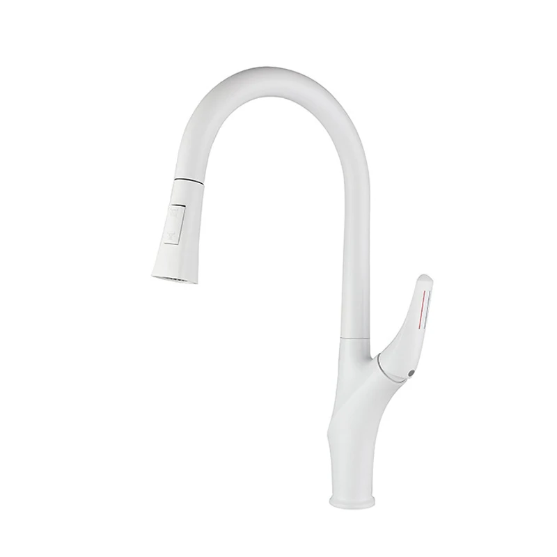 Brushed Gold Pull Out Kitchen Faucet Rotatable Cold Hot Water Mixer Taps Single Handle Deck Mounted Kitchen Sink Faucets - Image 11