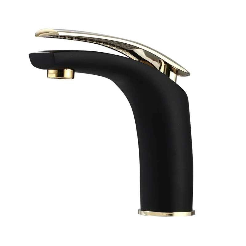 Modern Black Single Hole Single Handle Bathroom Sinks Basin Faucet - Image 7