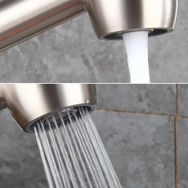 Stainless Steel Pull Out Kitchen Faucet Single Handle Sprayer Bar Kitchen Faucet Swivel Single Lever Kitchen Sink Faucet - Image 6
