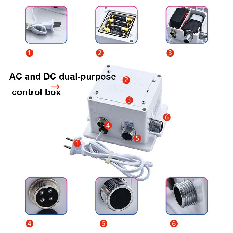 Copper Automatic Sensor Faucet Basin Single Cold Black Faucet Hot Smart Sensor Infrared Hand Washing Basin Faucet - Image 6