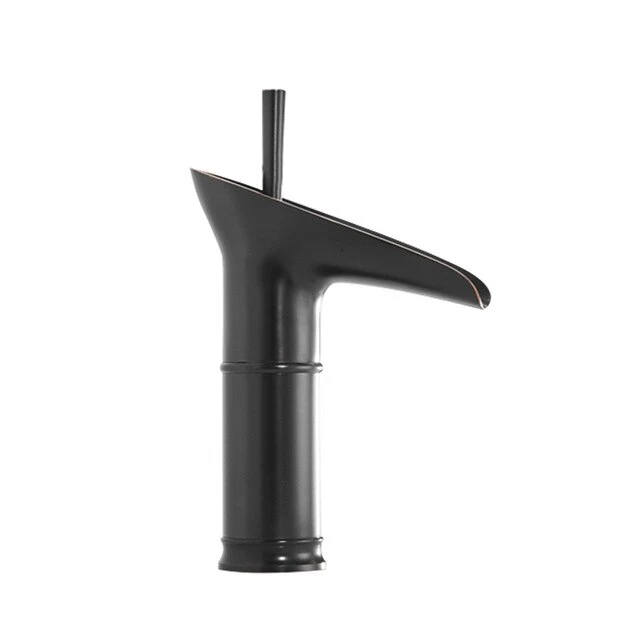 Deck-Mounted Basin Faucets Antique Brass Waterfall Basin Sink Faucet Mixers Taps Bathroom Water Taps - Image 9
