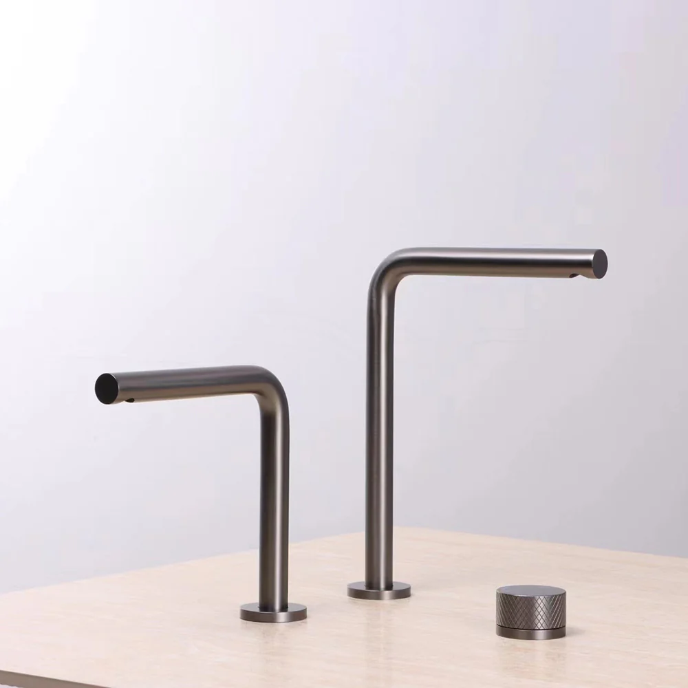 Dual Hole Basin Faucet Single Handle Vanity Sink Faucet 360 Degree Swivel Sink Water Faucet - Image 10