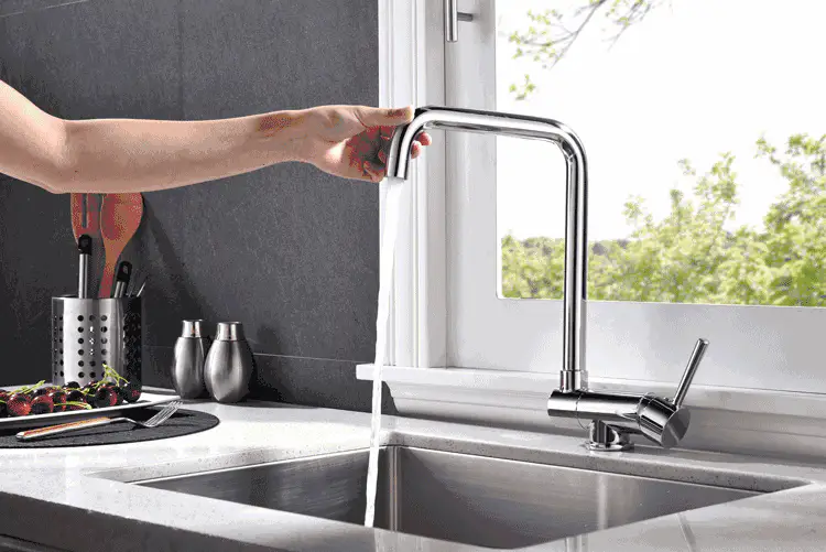Folding Kitchen Faucet Brushed Nickel Stainless Steel Kitchen Faucet 360 Degree Swivel Single Handle Kitchen Sink Faucet - Image 5