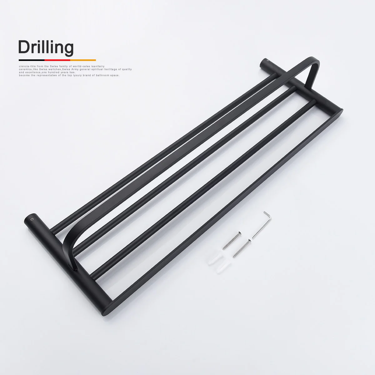 304 Stainless Steel Fashion Innovation Quality Wall Mounted Towel Rail Kitchen Bathroom Towel Rack - Image 4