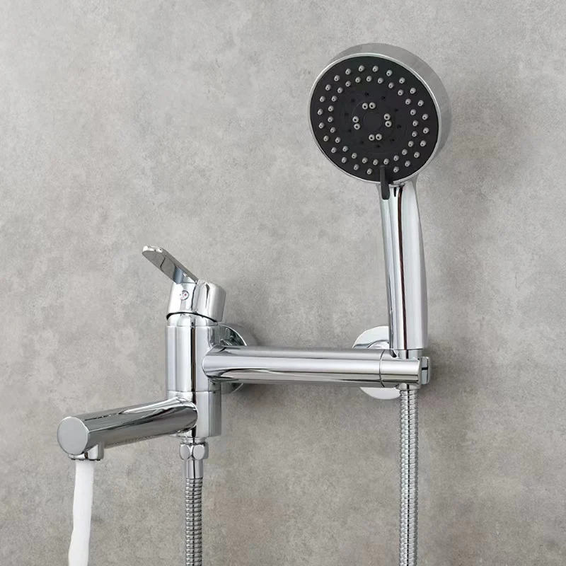 Brass Bathtub Faucet Set Bathroom Wall Mounted Bathtub Faucet with Bidet Sprayer for Showering - Image 12