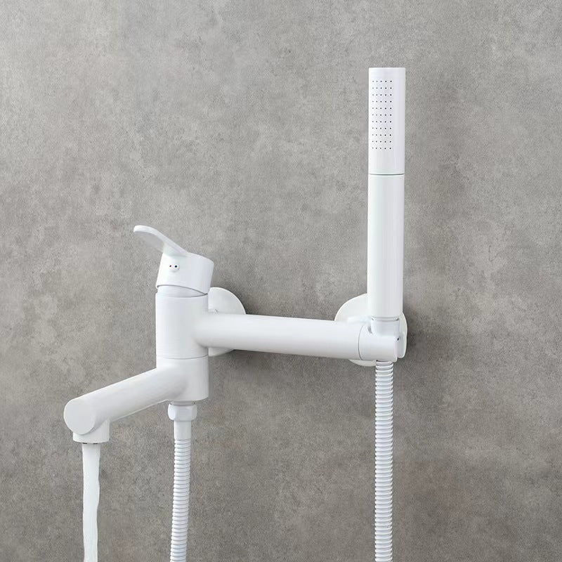 Brass Bathtub Faucet Set Bathroom Wall Mounted Bathtub Faucet with Bidet Sprayer for Showering - Image 8