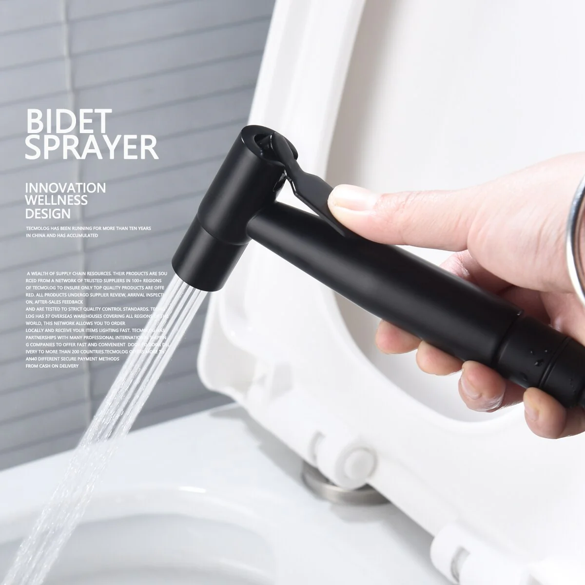 Brass Bidet Sprayer Set Hot and Cold Water Toilet Sprayer Kit Hand Held Bidet Sprayer Diaper Sprayer Shattaf - Image 4