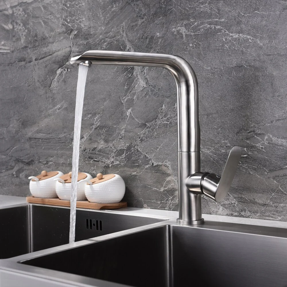 Stainless Steel 360 Degree Rotating Kitchen Faucet Hot and Cold Water Faucet Kitchen Sink Tap - Image 3