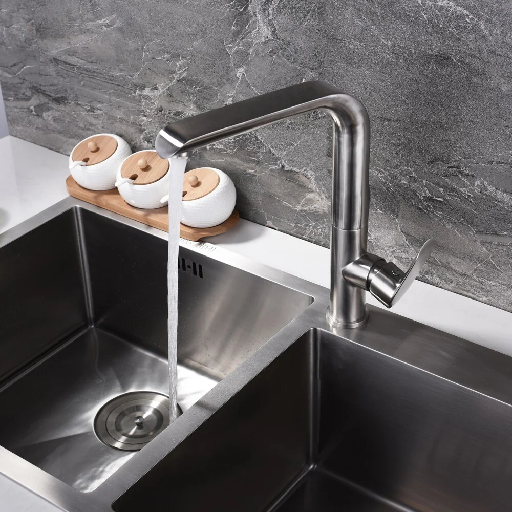 Stainless Steel 360 Degree Rotating Kitchen Faucet Hot and Cold Water Faucet Kitchen Sink Tap - Image 4