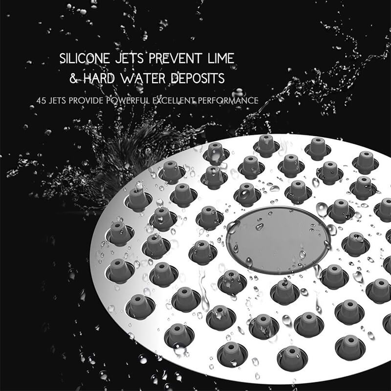 High Pressure Shower Head | 3 Inch Anti-clog Anti-leak Fixed Chrome Shower head | Plastic Shower Head With High Pressure - Image 6