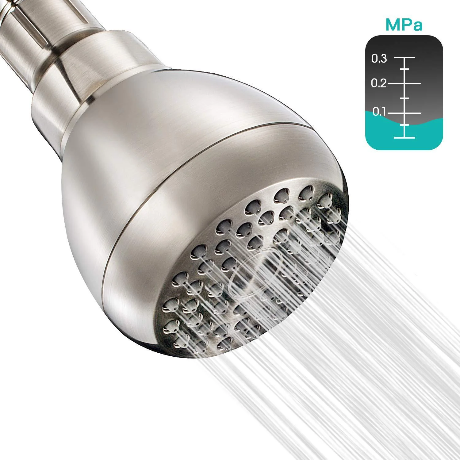 High Pressure Shower Head | 3 Inch Anti-clog Anti-leak Fixed Chrome Shower head | Plastic Shower Head With High Pressure - Image 7