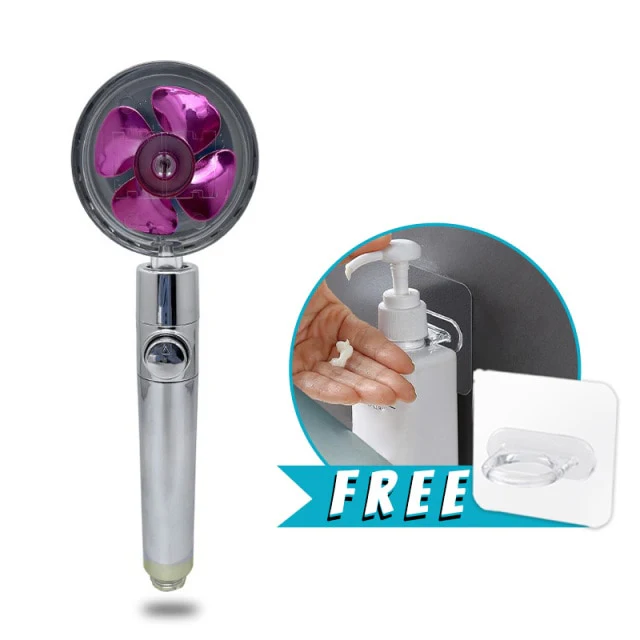 High Pressure Water Saving Spray Shower Head 360 Rotated Rainfall Shower Head Fan Bath Hand-held Pressurized Massage Shower Head - Image 13