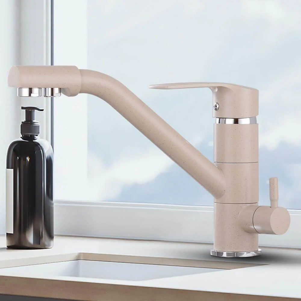Kitchen Faucet Filter Water Swivel Drinking Faucet Dual Spout Purifier Kitchen Faucets Vessel Sink Mixer Tap Hot and Cold - Image 3