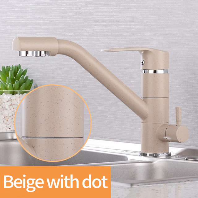 Kitchen Faucet Filter Water Swivel Drinking Faucet Dual Spout Purifier Kitchen Faucets Vessel Sink Mixer Tap Hot and Cold - Image 8