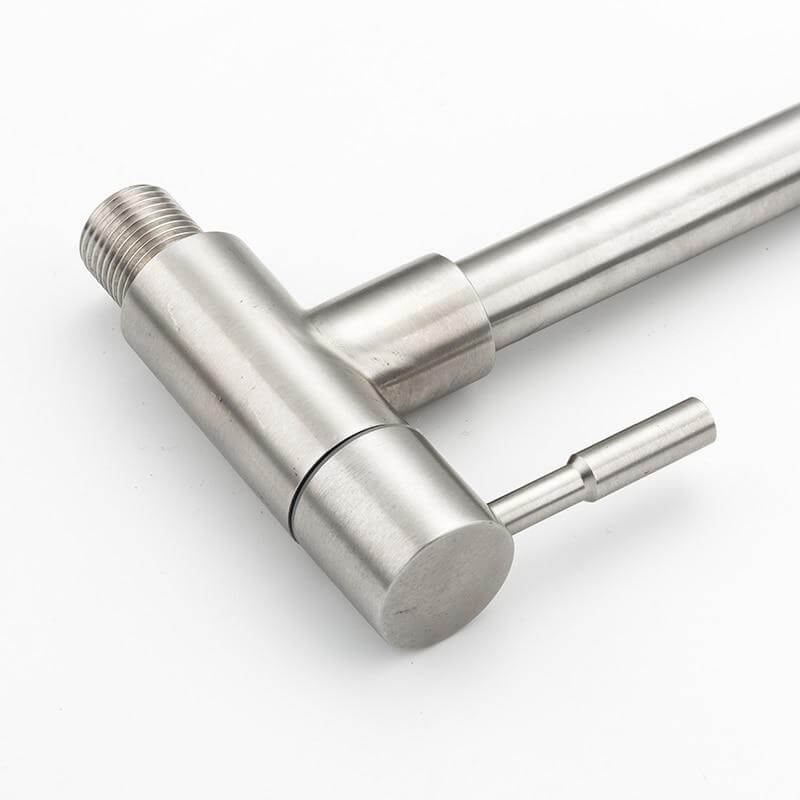 Kitchen Faucet Mixers Sink Tap Wall Mounted Single Cold Water Flexible 304 Stainless Steel Kitchen Tap Accessories - Image 4
