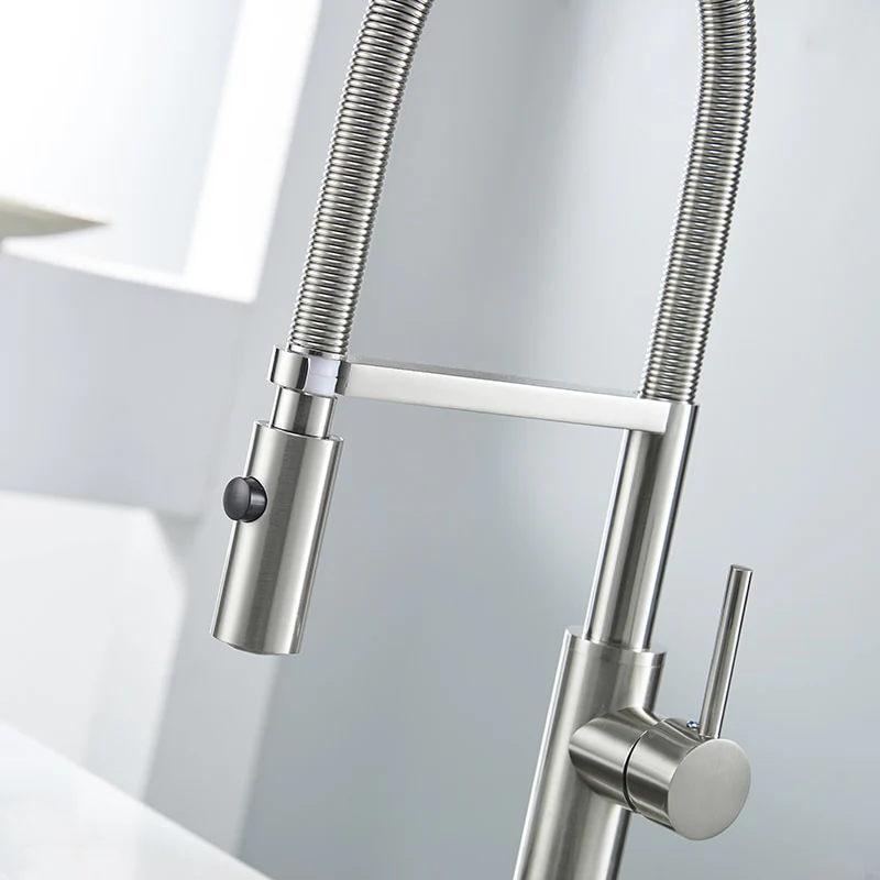 Kitchen Faucet Newly Design 360 Swivel Solid Brass Single Handle Mixer Sink Tap Chrome Hot and Cold Water Kitchen Faucet - Image 3
