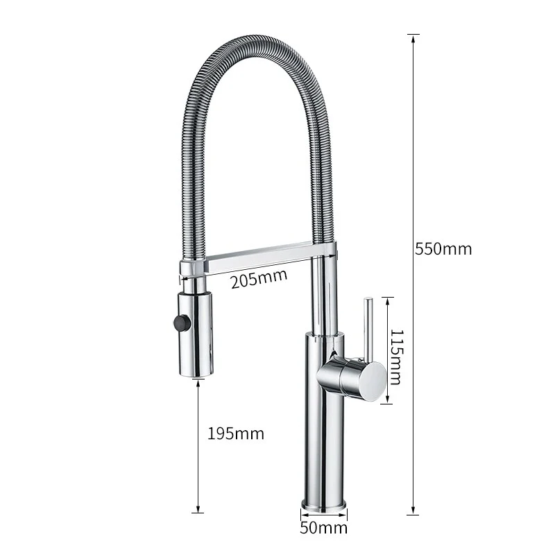 Kitchen Faucet Newly Design 360 Swivel Solid Brass Single Handle Mixer Sink Tap Chrome Hot and Cold Water Kitchen Faucet - Image 5